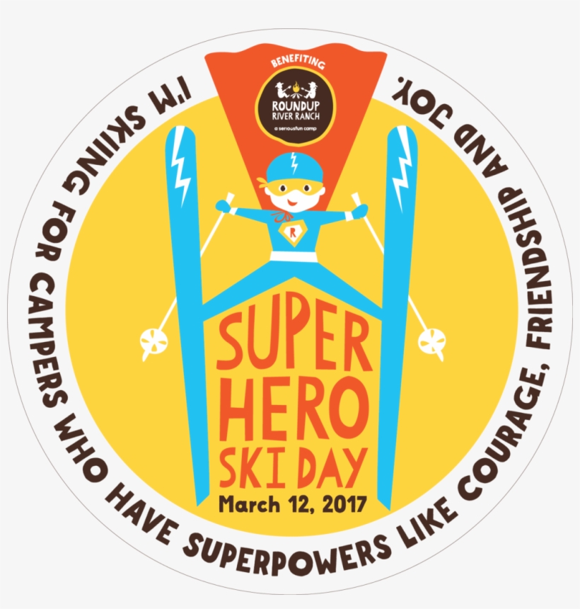 Superhero Ski Day, transparent png download