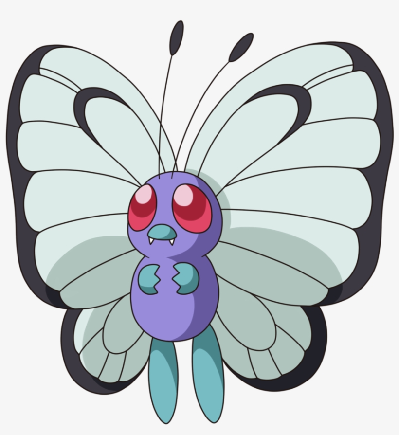Butterfree - Female Vs Male Butterfree, transparent png download