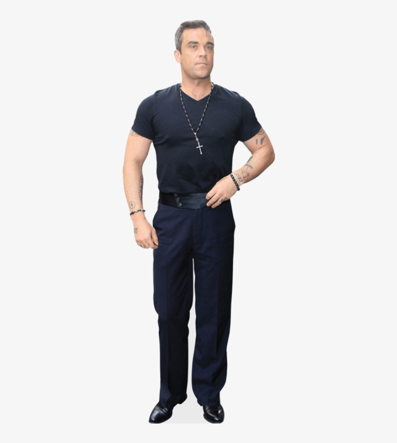 Robbie Williams Standing - Robbie Williams Full Size, transparent png download
