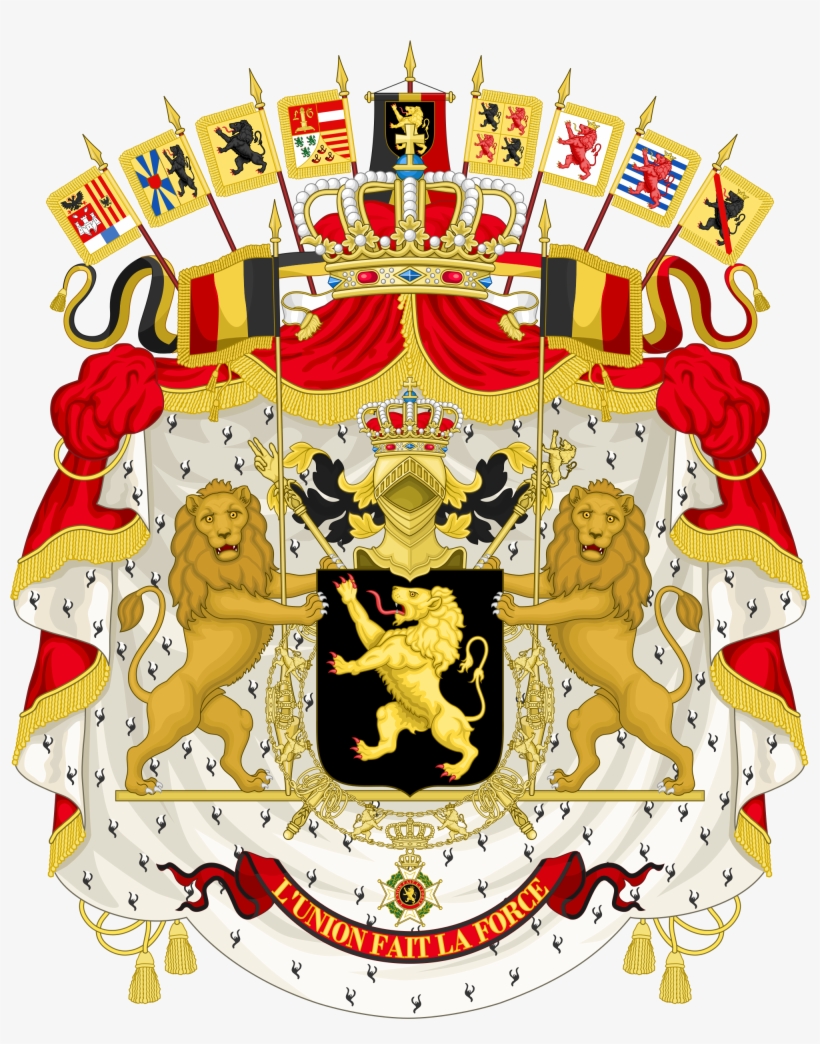 Brasão Da Bélgica - Belgium Coat Of Arms, transparent png download
