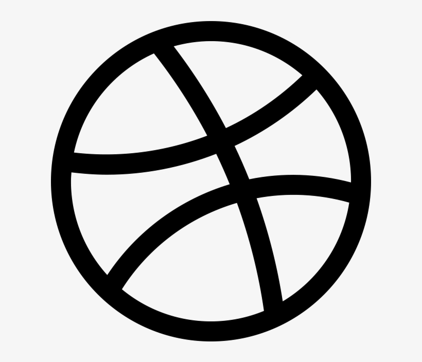 Download - Dribbble White Png Icon, transparent png download