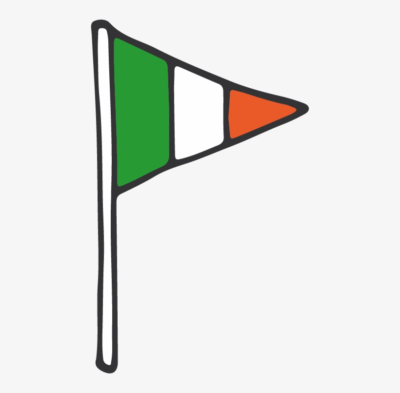 Pointy Irish Flag, transparent png download