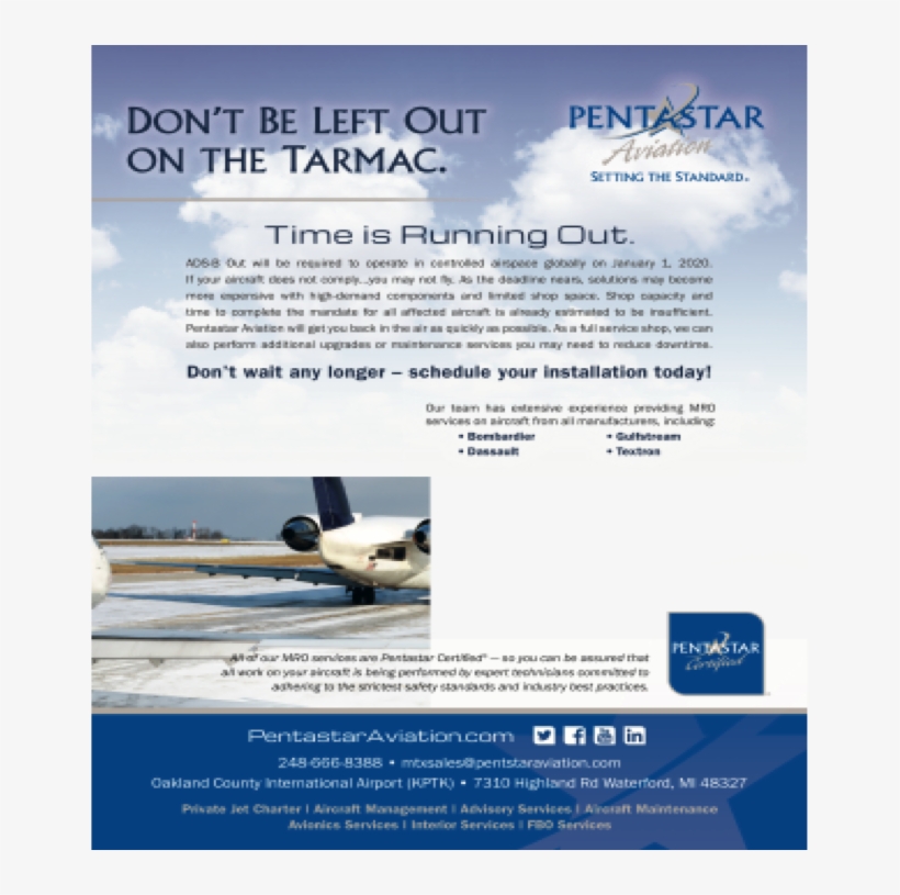 Pentastar Aviation - Flyer, transparent png download