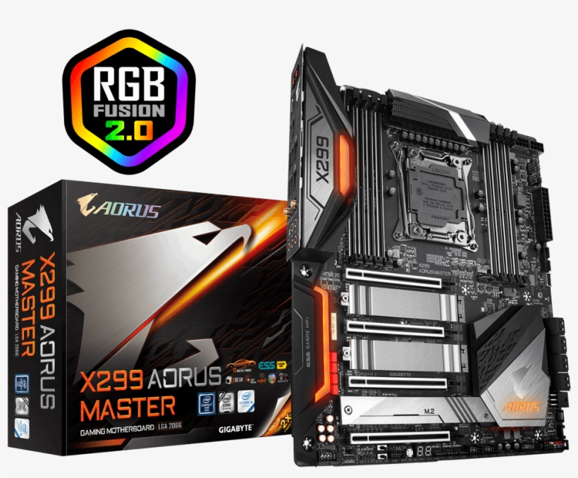 Gigabyte X299 Aorus Master, transparent png download