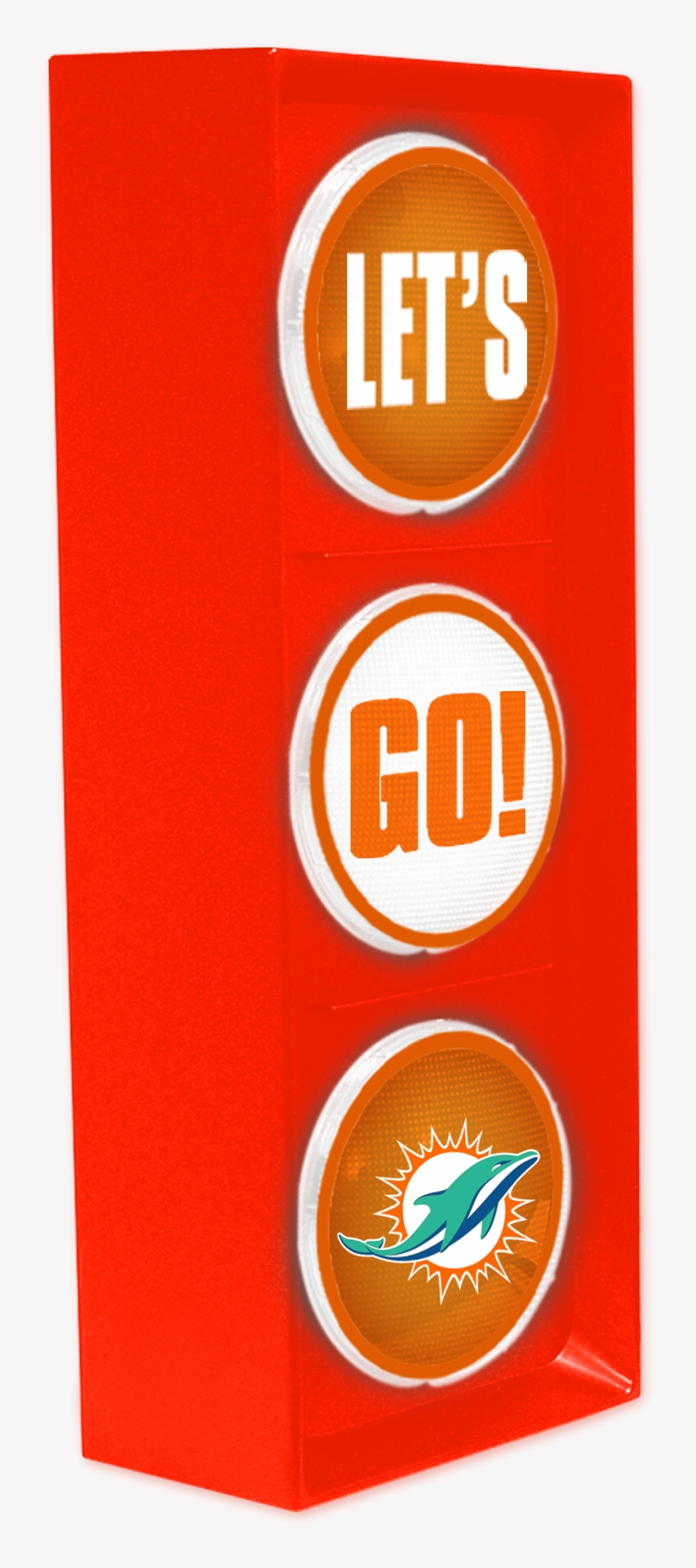 Miami Dolphins Let's Go Light - Emblem, transparent png download