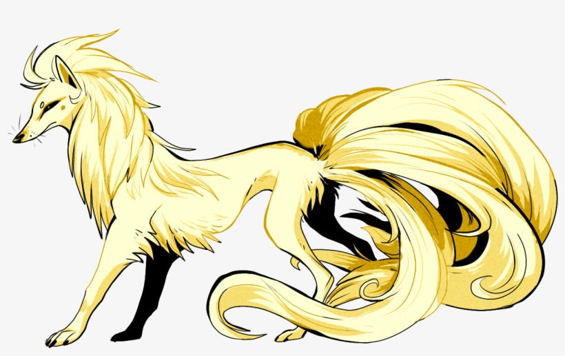Art Pokemon Vulpix Ninetales Jesterdex - Cartoon, transparent png download
