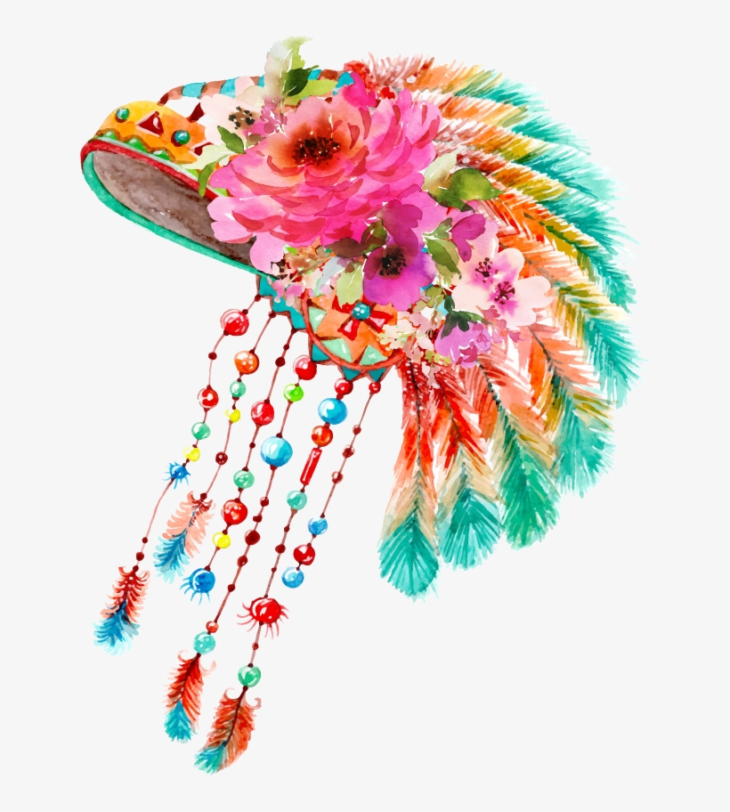 Boho Printed Transfers - Bouquet, transparent png download