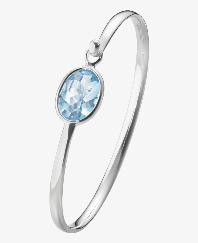 Sterling Silver With Blue Topaz - Bracelet, transparent png download