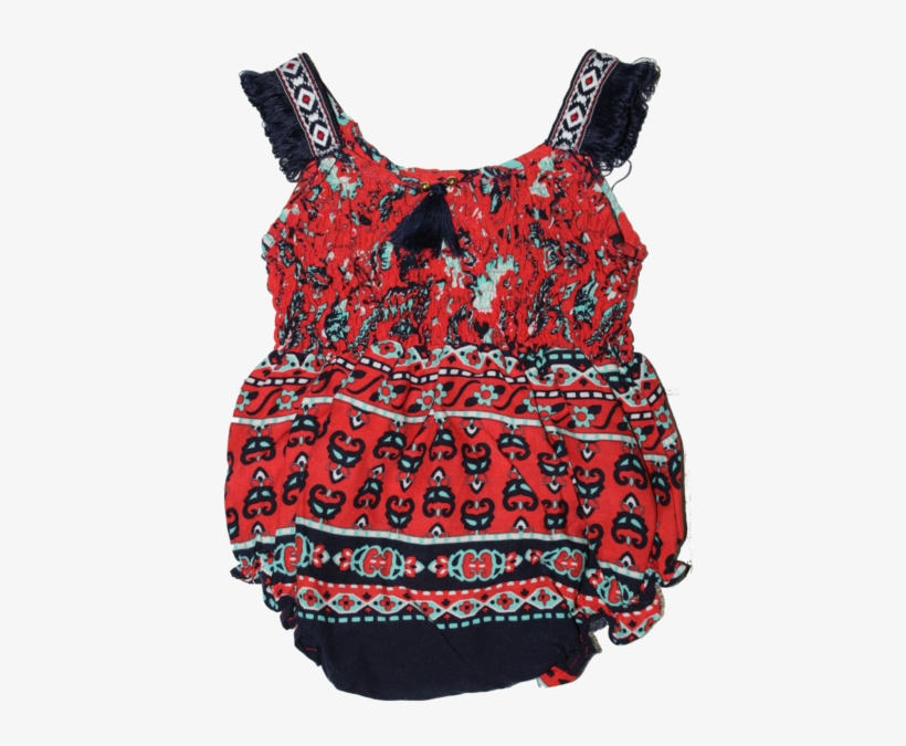 Boho Chic Baby Romper - One-piece Garment, transparent png download