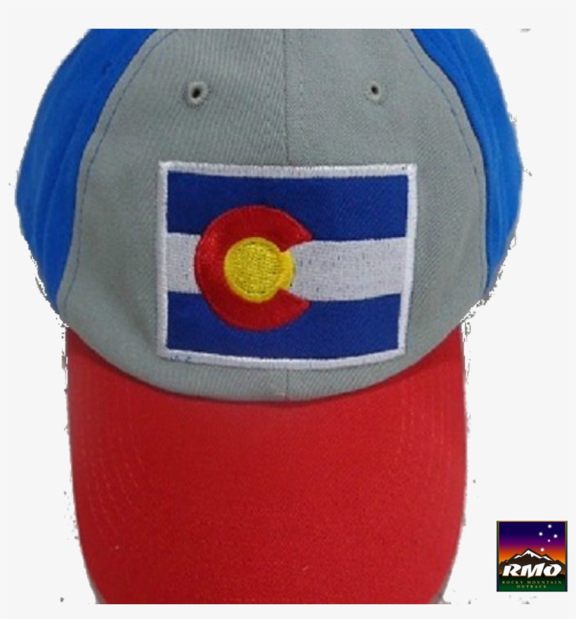 Red Grey And Blue Colorado Logo Hat - Baseball Cap, transparent png download