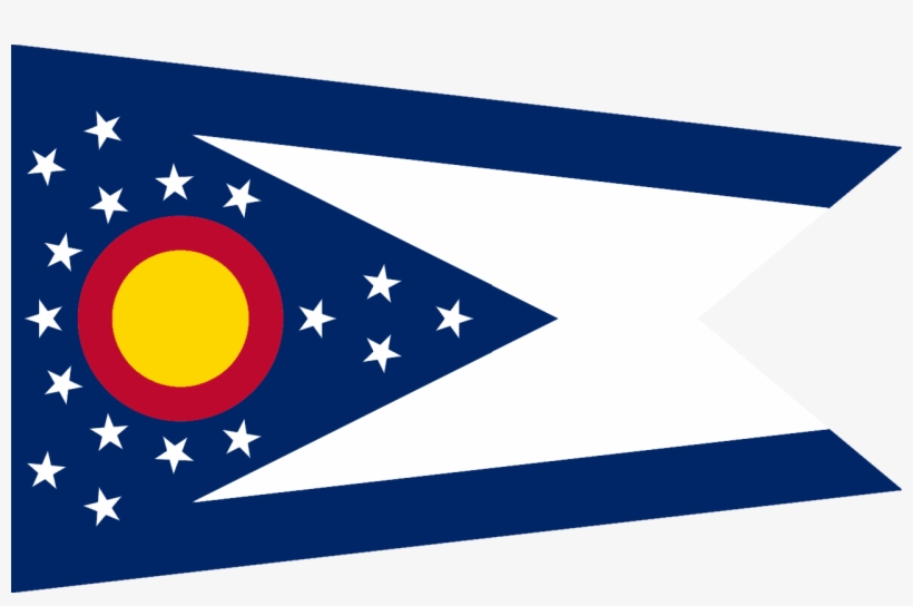 Redesignsohio-ized Colorado - Ohio State Flag, transparent png download