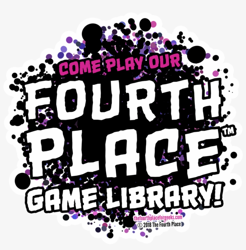 Fourth Place Library Sticker - Graphic Design, transparent png download