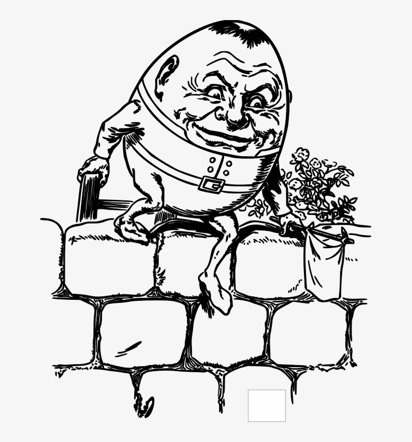 Bible Study - Humpty Dumpty Line Drawing, transparent png download