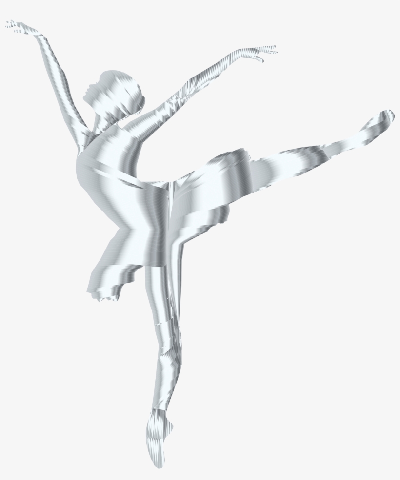 Drawn Dance Graceful Ballerina - White Ballerina Silhouette No Background, transparent png download