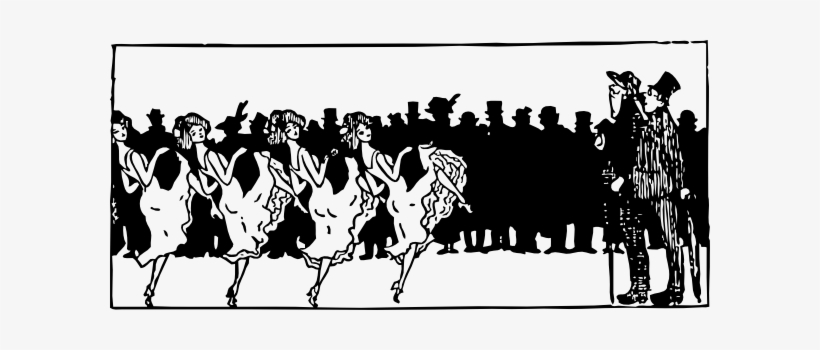 Free Vector Can Can Dancers Clip Art - Can Can Clip Art, transparent png download