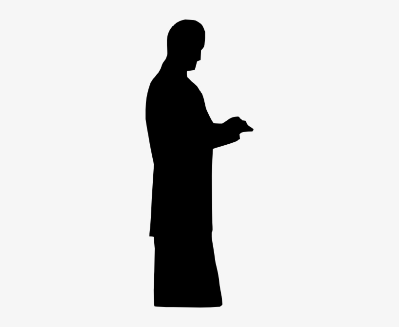 Business Man Standing Clip Art Free Vector 4vector - Wwe Silhouette Png, transparent png download