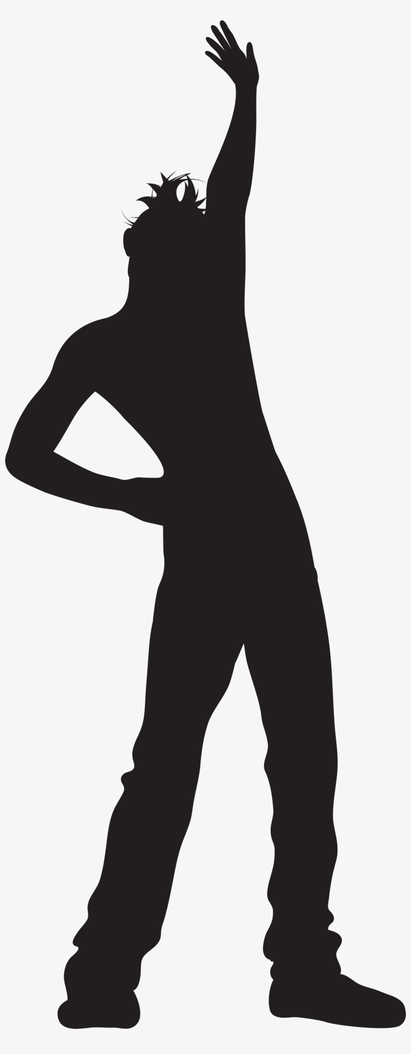 Clipart Transparent Library Man Silhouette Png Image - Dancing Man Clip Art, transparent png download