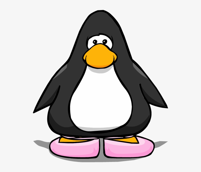 Ballet Shoes From A Player Card - Club Penguin Black Penguin, transparent png download