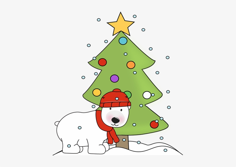 Download Christmas Tree Carolers Singing Stock Illustration - Penguin And Polar Bear Clipart, transparent png download