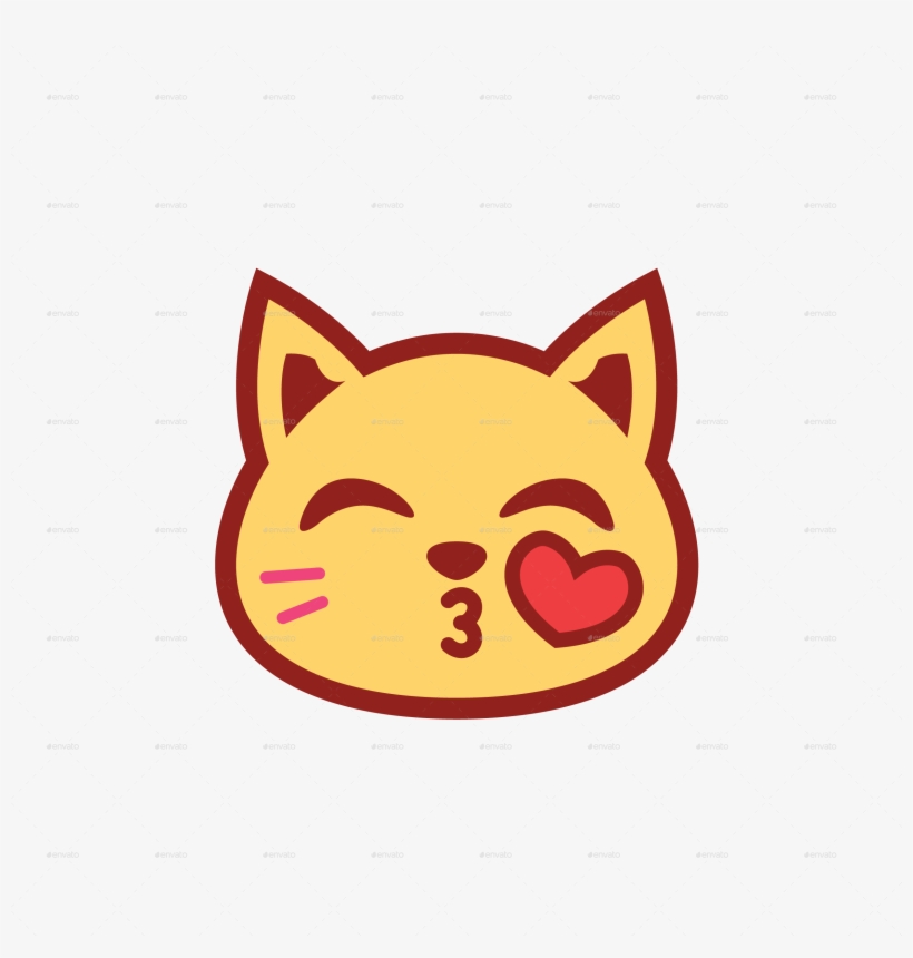 Png/cat Emoticon-16 - Cute Cat Emot Png, transparent png download