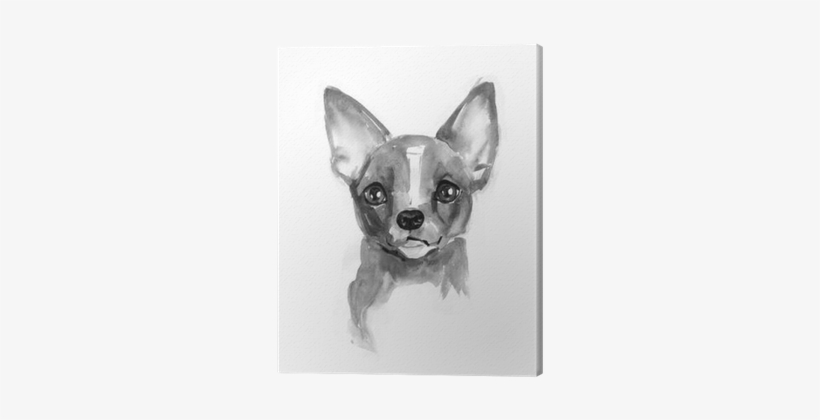 Chihuahua Dog, Cute Face, Chiwawa Puppy, Watercolor - Chihuahua, transparent png download