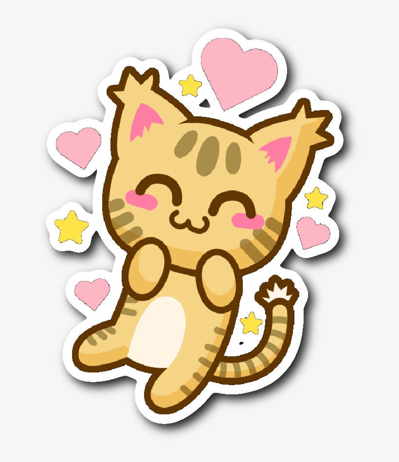 Download Cute Cat Stickers Series - Cute Cat Stickers Transparent - HD