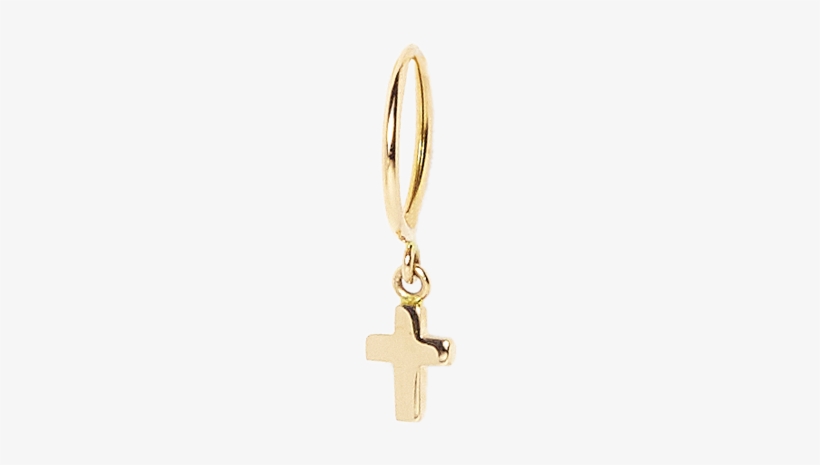 Clipart Free Download Bobo Kt Rose Gold With Ecr - Png Gold Cross Earring, transparent png download