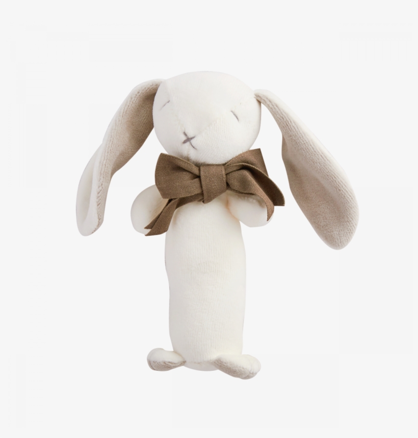 Bunny Stick Rattle - Stuffed Toy, transparent png download