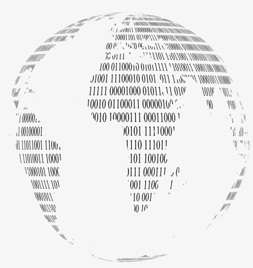Binary Globe, transparent png download