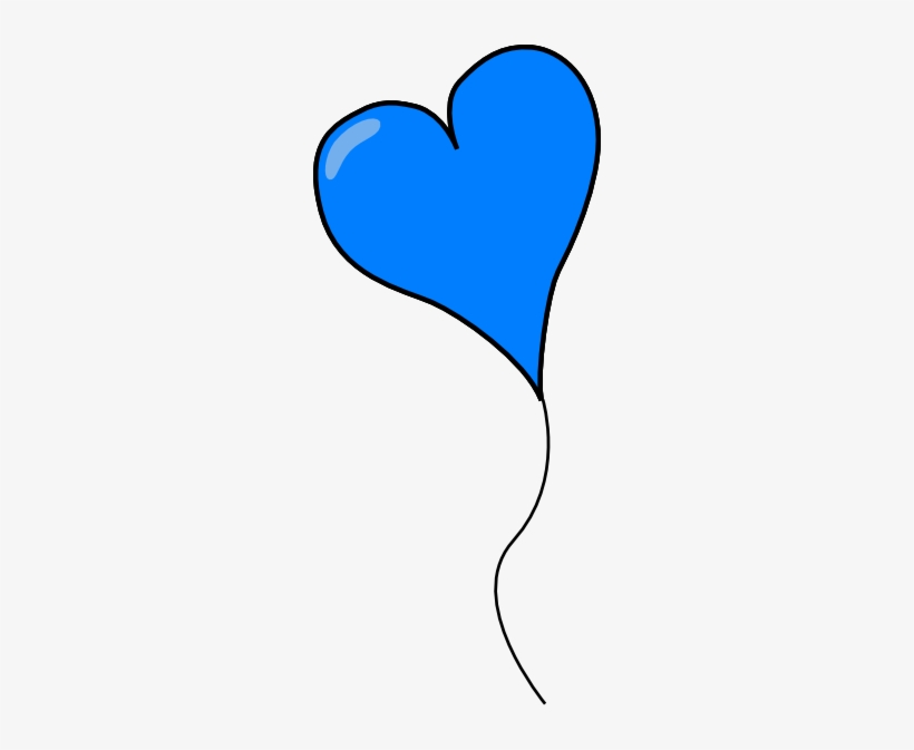 How To Set Use Blue Heart Balloon Icon Png, transparent png download