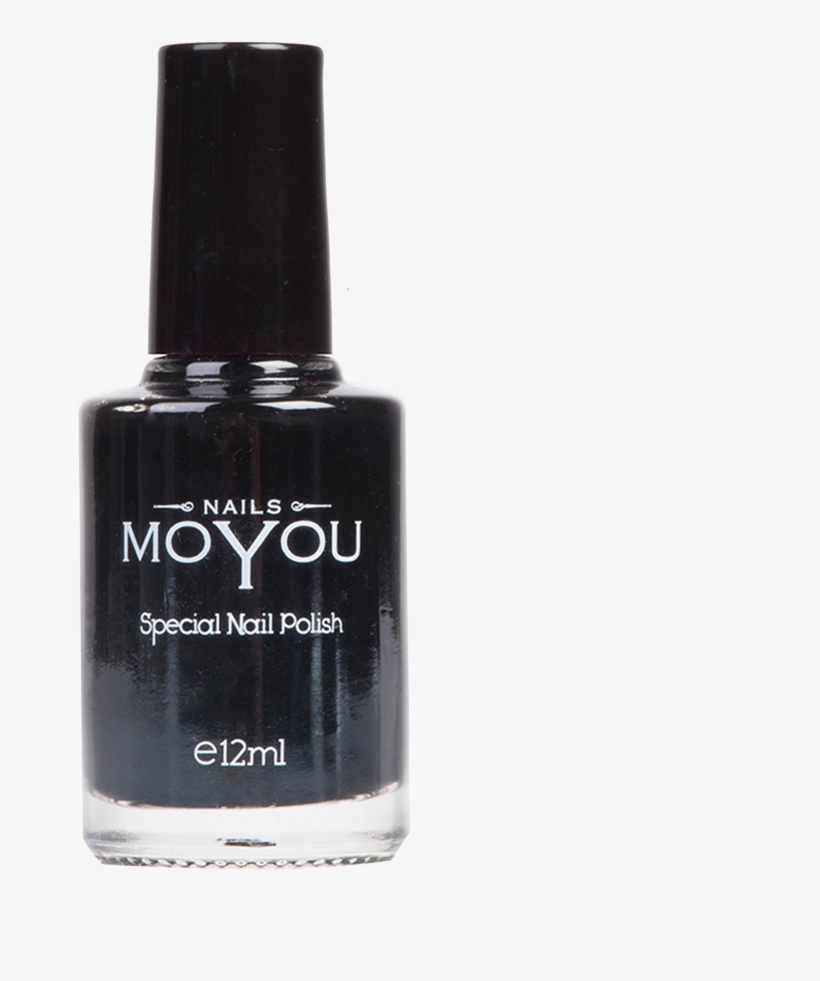 Moyou Nail Fashion - New Look Matte Nail Polish Black, transparent png download