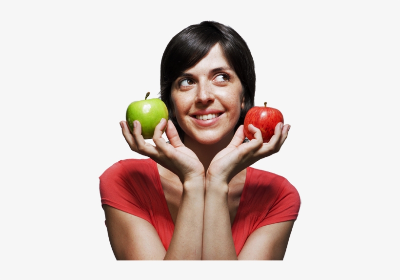 Homepage Woman 2 Apples Png - Granny Smith, transparent png download