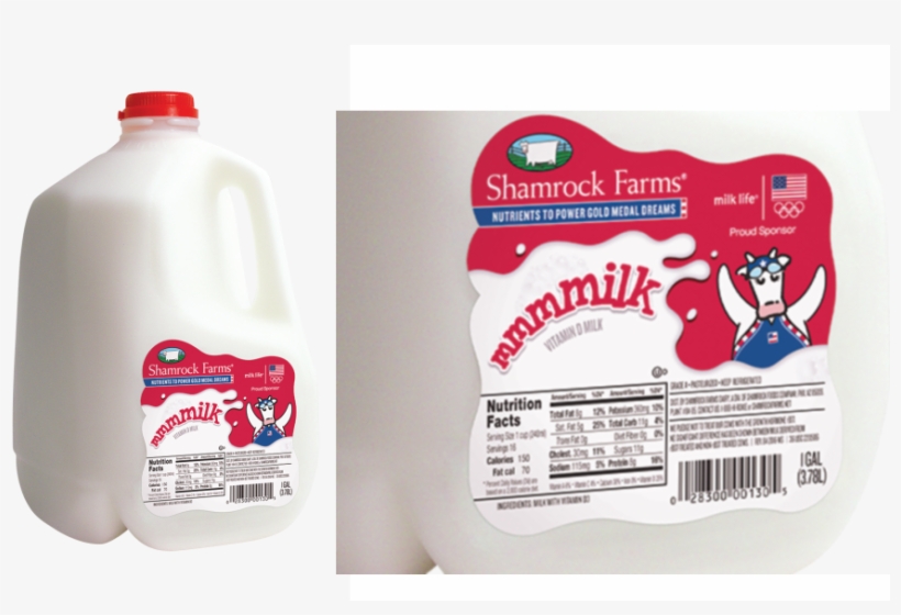 Shamrock Farms Olympic Rings Dairy Foods - Shamrock Farms Whole Milk, transparent png download