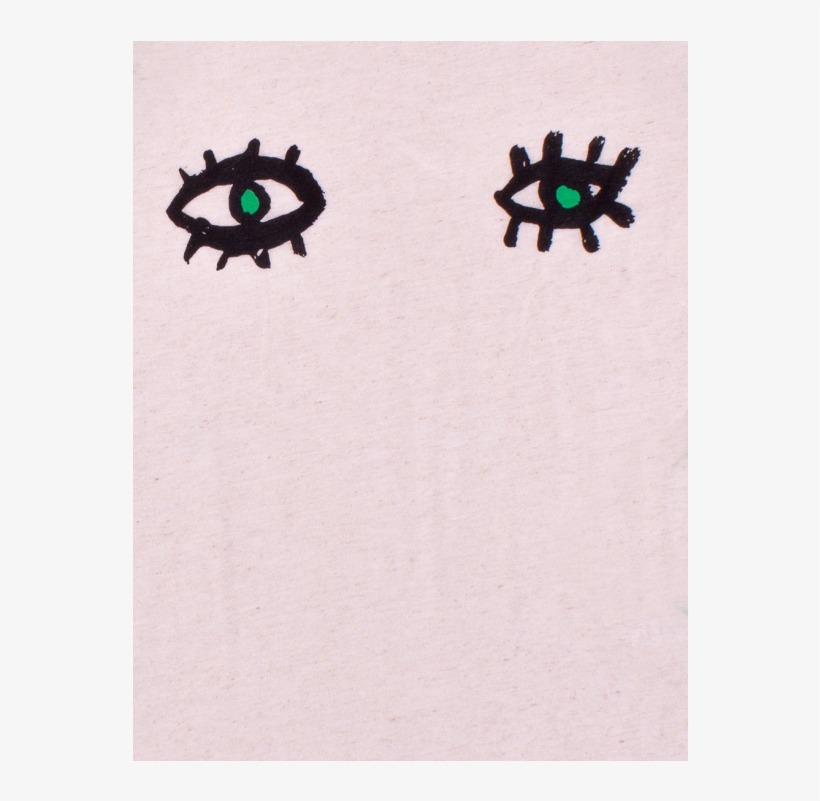 Noé & Zoë Raglan Tee Green Eyes - Illustration, transparent png download