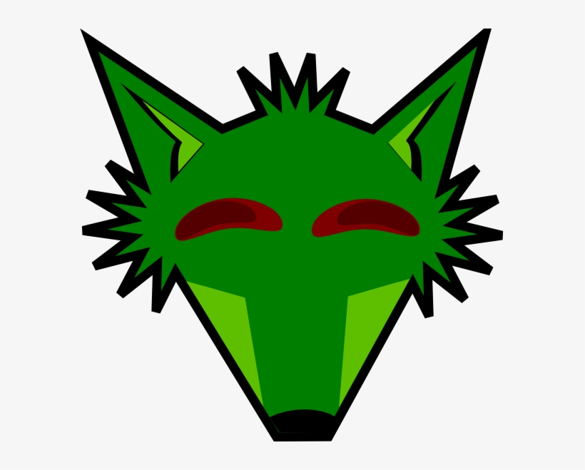 How To Set Use Green Fox Head With Eyes Clipart, transparent png download