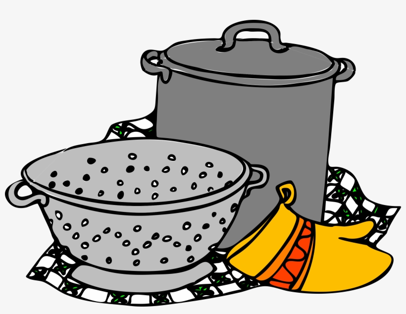 Free Vector Cooking Pans Glove Clip Art - Cooking Utensils Clipart, transparent png download