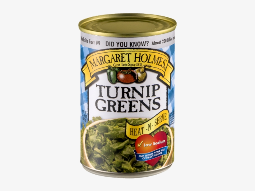 Turnip Greens - Margaret Holmes Turnip Greens (14.5 Oz.), transparent png download
