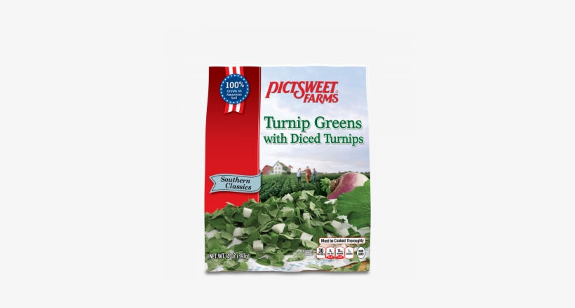 Chopped Turnip Greens With Diced Turnips - Pictsweet Butter Peas, 14 Oz, transparent png download