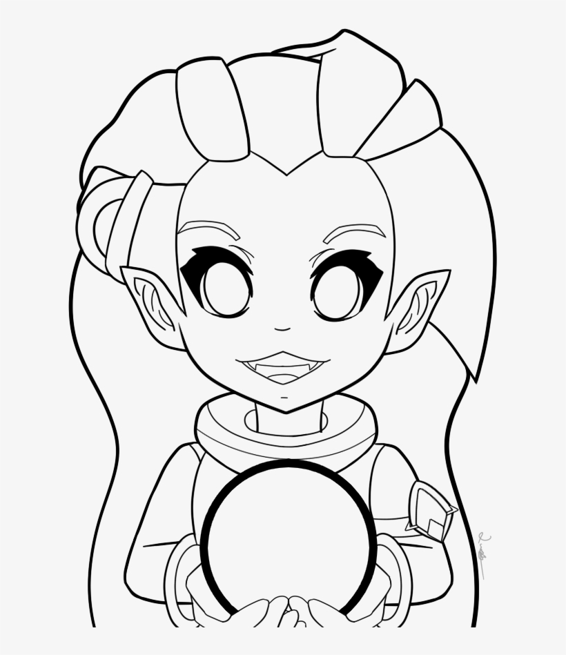 Jpg Library Library Zoe Hi Outline By Luckygirl On - Cartoon, transparent png download