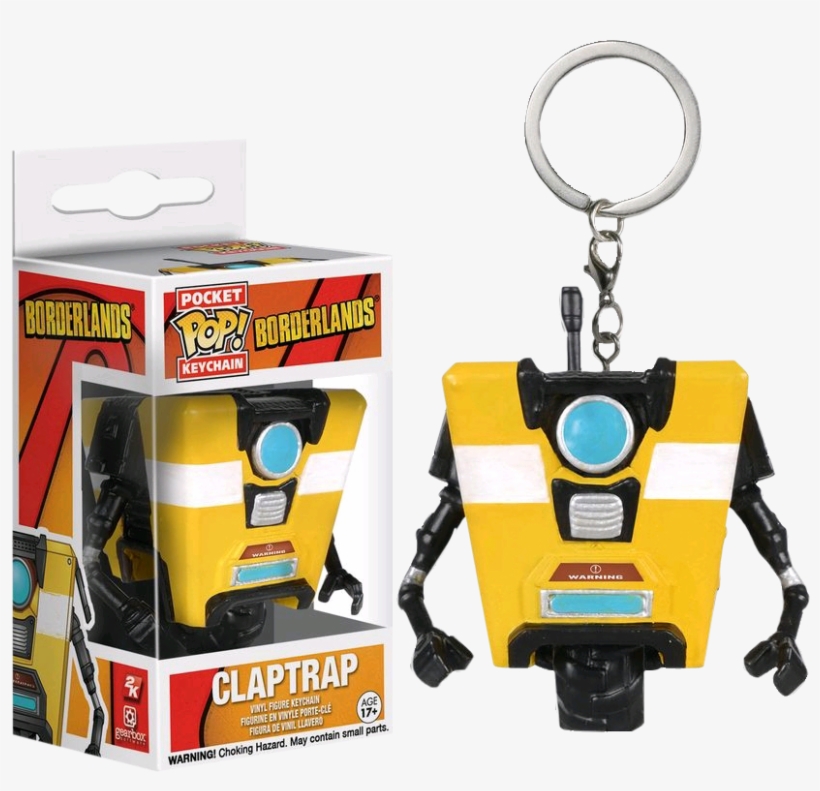 Claptrap Png - Borderlands 2 Claptrap Keychain, transparent png download