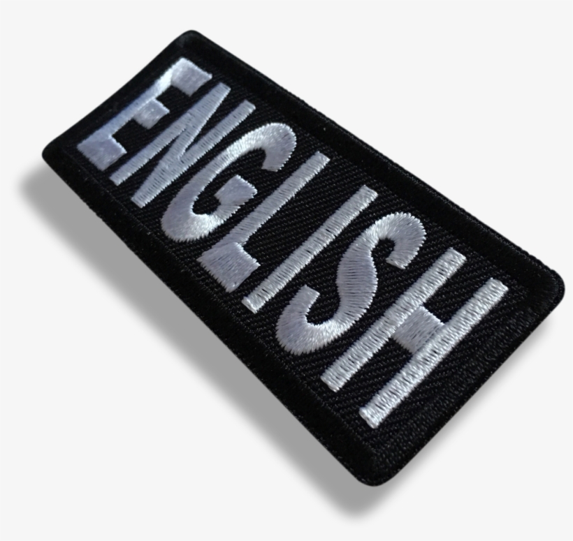 High Quality Vibrant Embroidered 3" Proud To Be English - Label, transparent png download