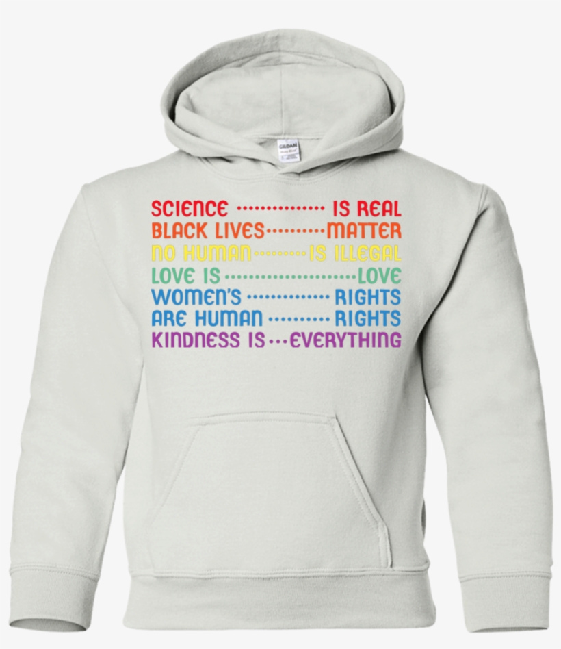 Science Is Real Black Lives Matter Shirt Youth Hoodie, transparent png download