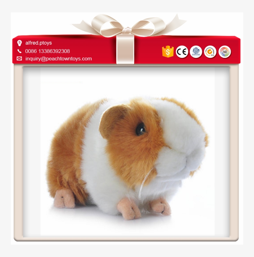 Lovely Fat Body Small Size Stuffed Guinea Pig Toy - Teddy Bear Glow In The Dark, transparent png download