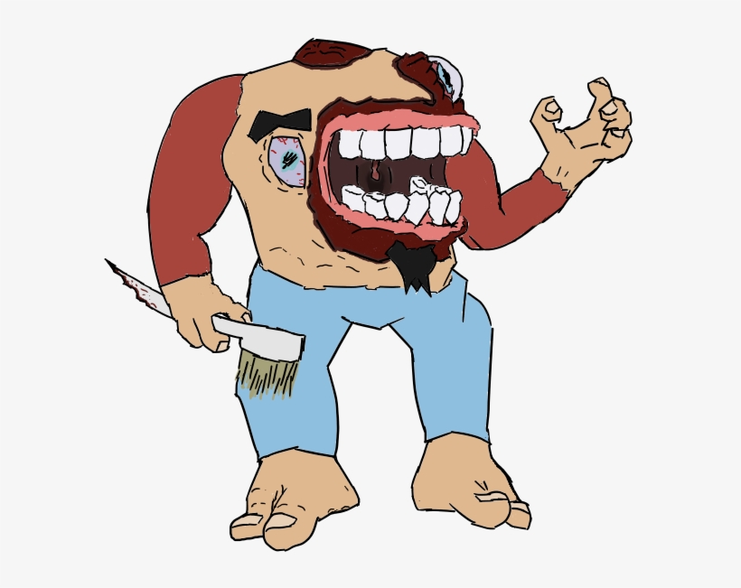 I Asked My Friend To Draw Me Cursed Chip Skylark And - Cartoon, transparent png download