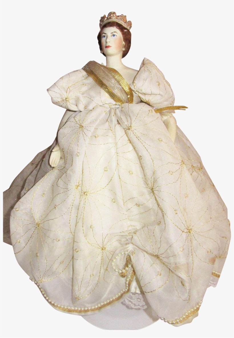 1953 Queen Elizabeth Coronation Doll By Lathrop, Signed - Costume, transparent png download