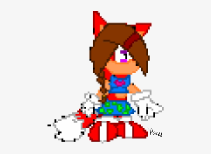 Sonic Oc Sprite - Cartoon, transparent png download