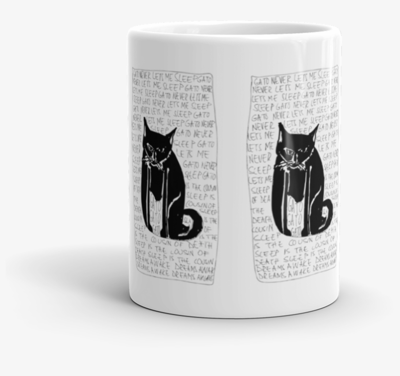 Image Of Gato Mug - Black Cat, transparent png download