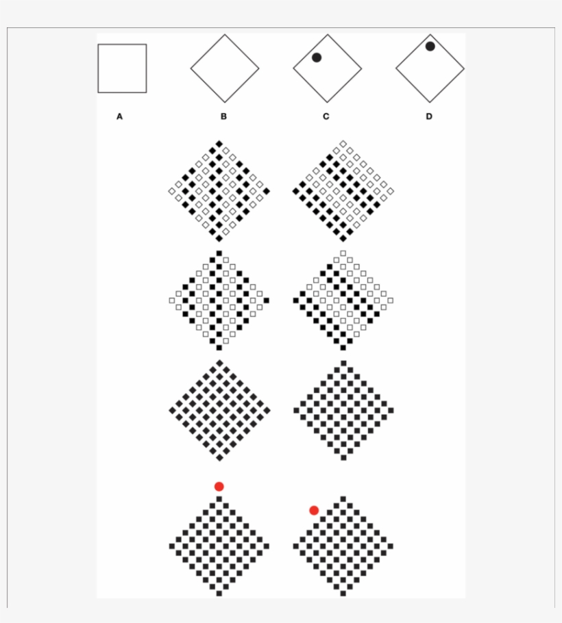 Mach's Square/diamond Illusion - Raven Matrices, transparent png download