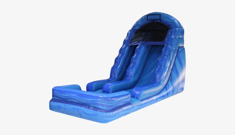 Blue Crush Water Slide - Inflatable, transparent png download