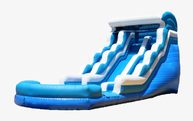 Dual Lane Double Drop Water Slide - Bounce N Play, transparent png download